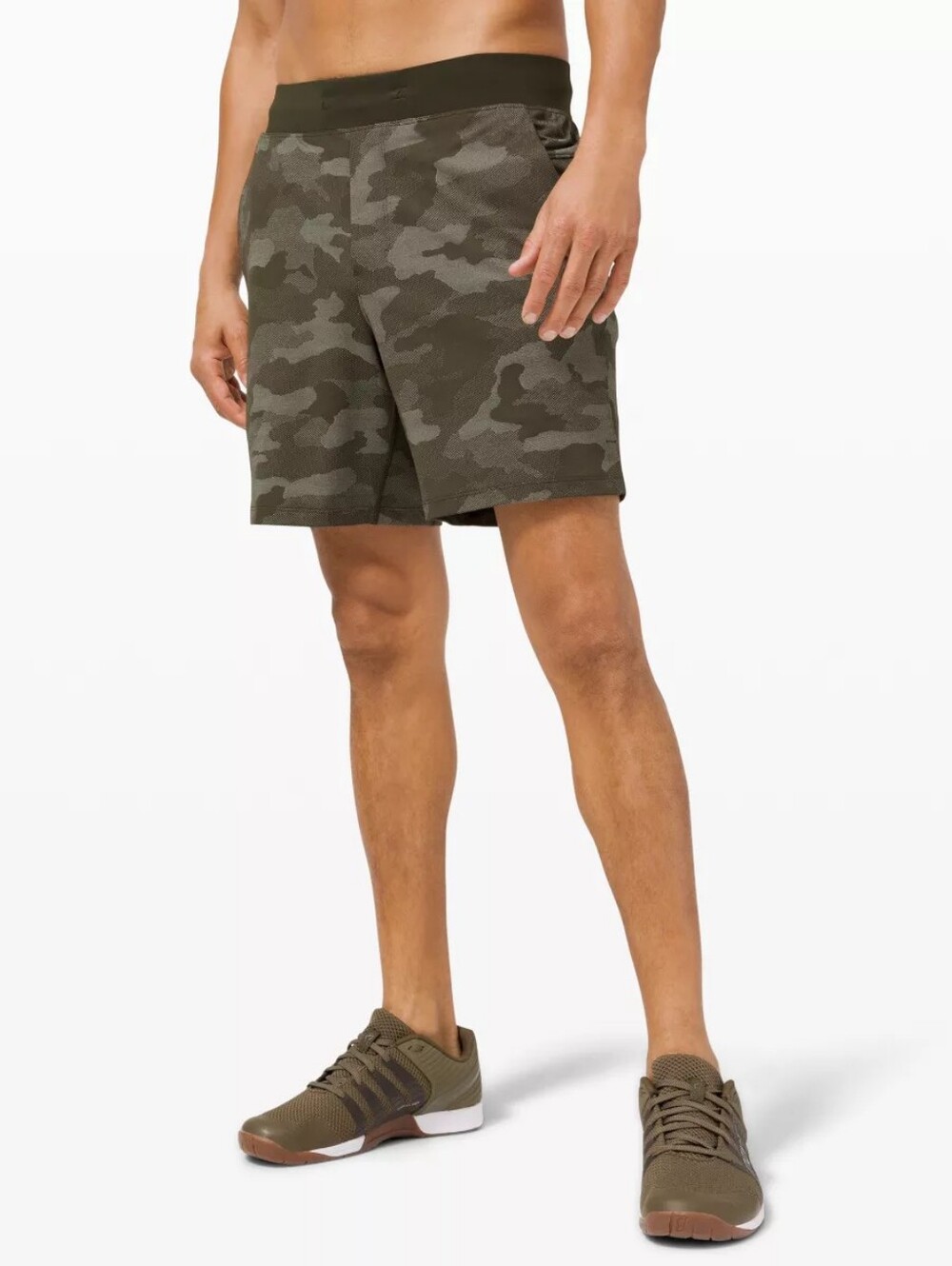 Lululemon Athletica Men's Olive Camo Performance Shorts Size S